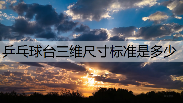 乒乓球台三维尺寸标准是多少